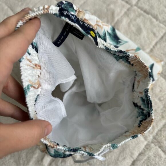 Janie & Jack | Boys Poplin Camel Print Shirt & Swim Trunks | Size 2T/18-24 Month - Picture 9 of 10